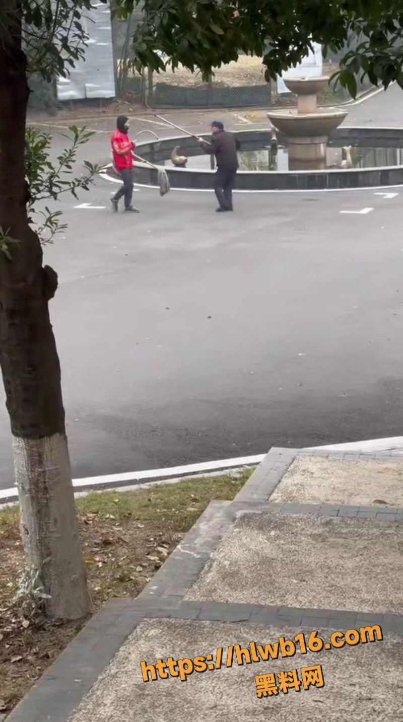 外卖小哥跟保安激烈交锋 拖把互攻场面混乱 纠纷虽小易酿大祸 生活不易何必拳脚相加！