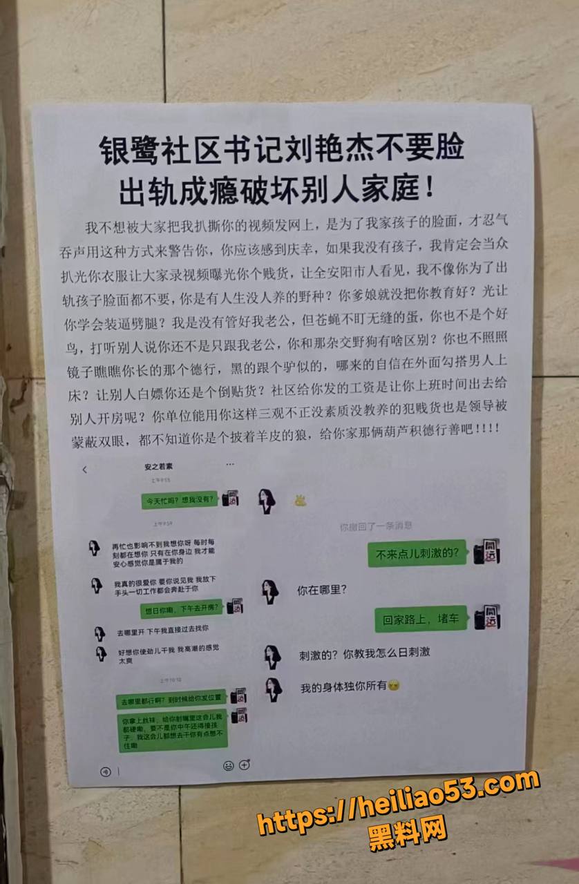党书记刘艳杰知三当三丑闻3
