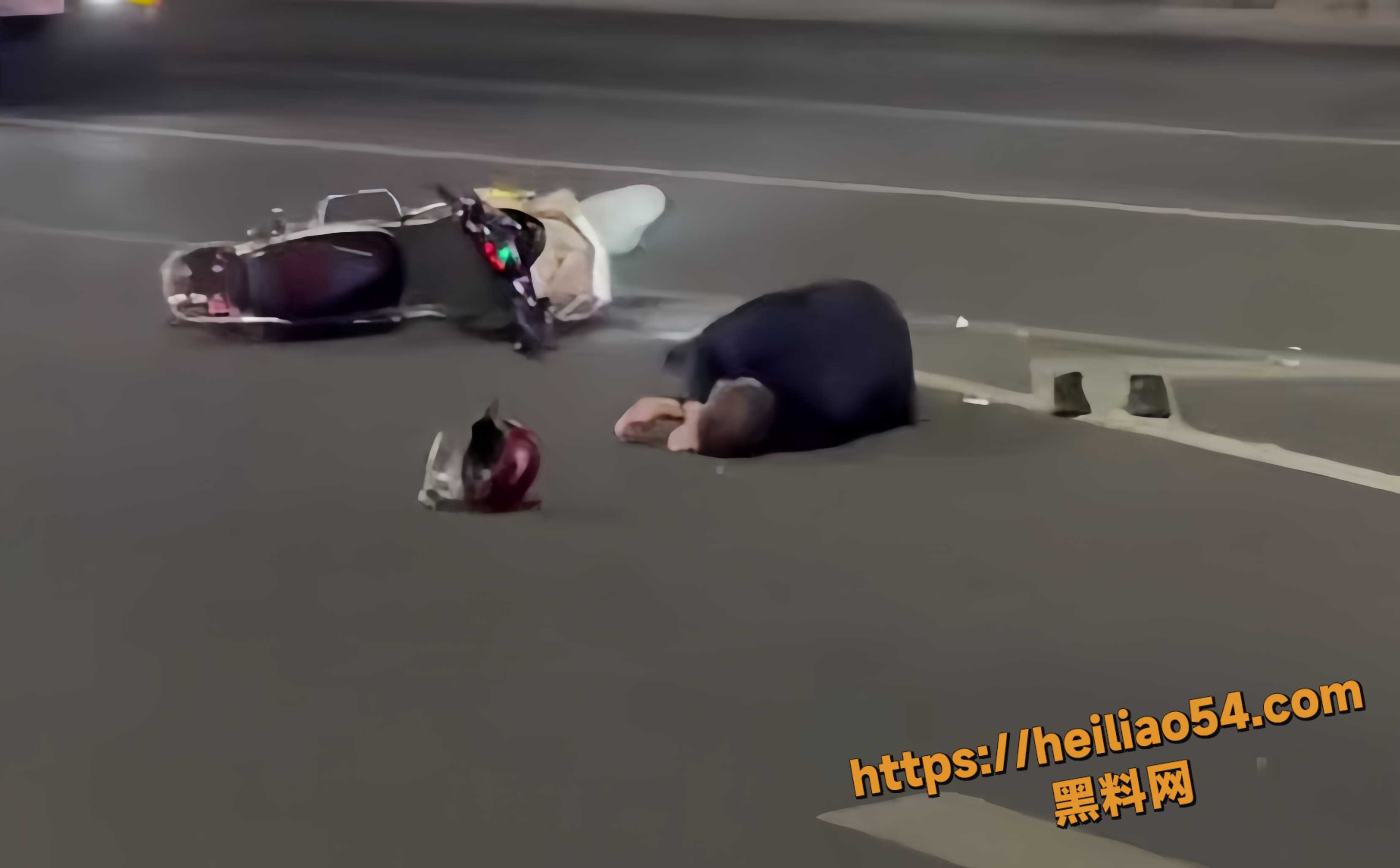深夜货车碾压路人3