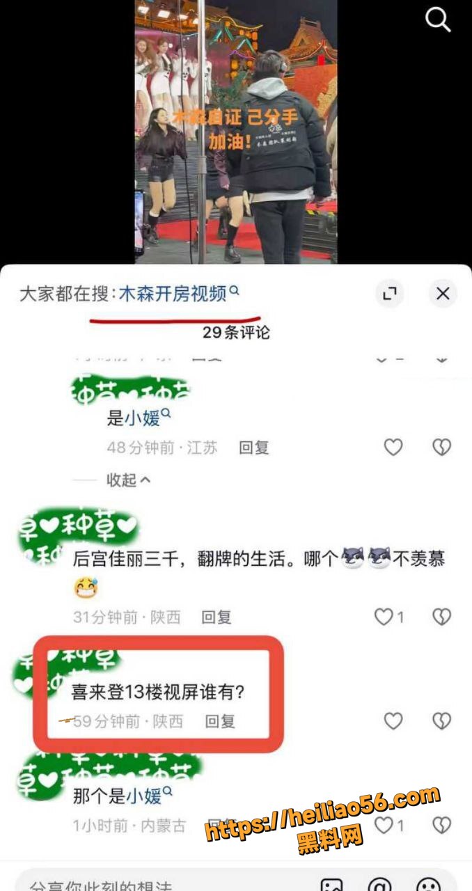 网红木森出轨被粉丝发现12