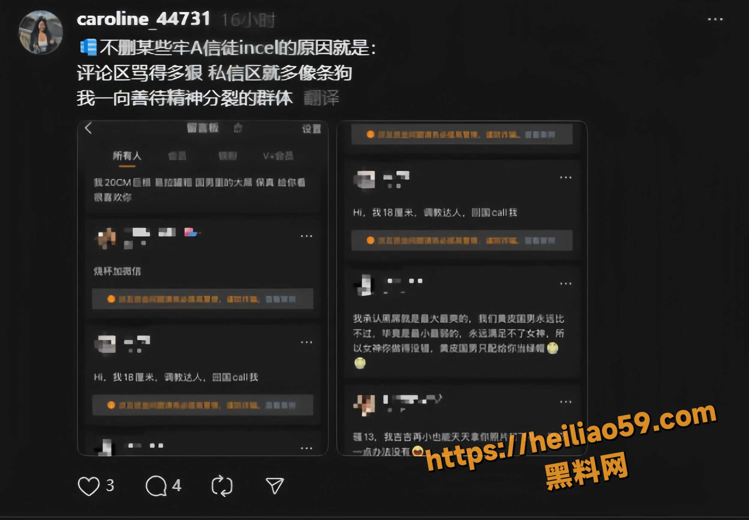 女留学生晒黑人合照4
