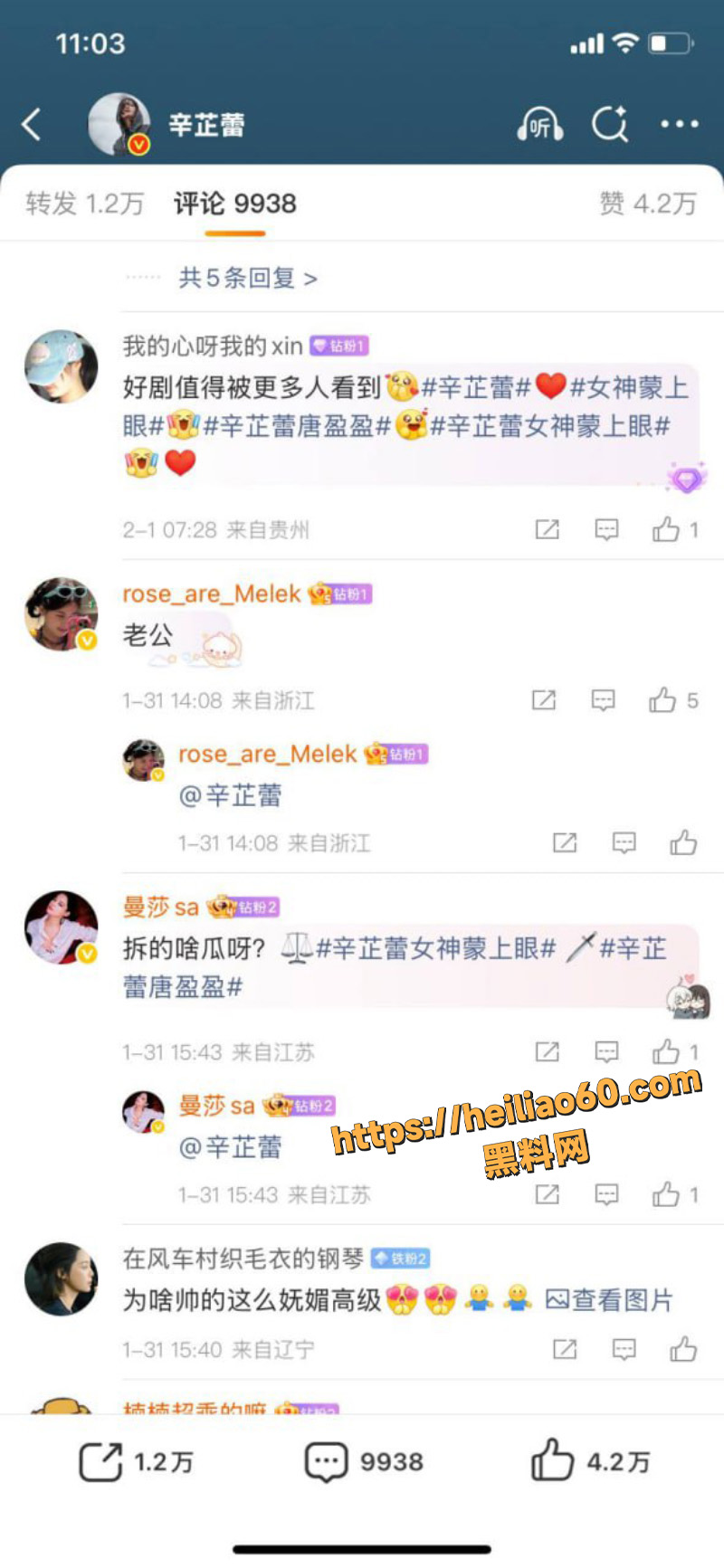 郝蕾暗讽辛芷蕾2