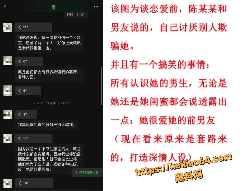 澳洲留洋陈某某聊天记录曝光1