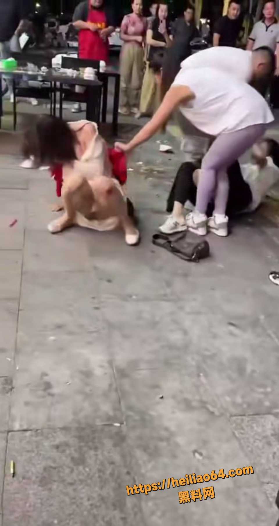 三亚夜市两女子打架视频6
