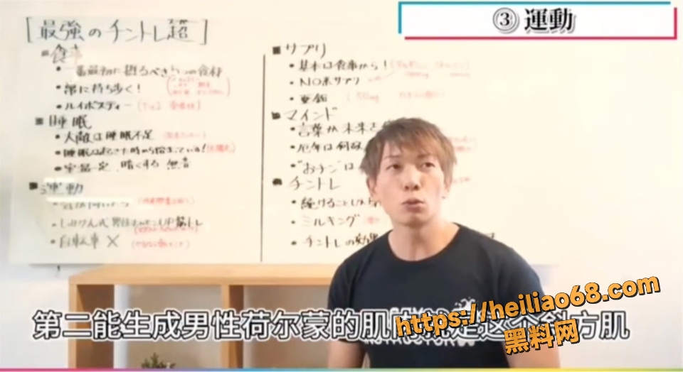 黑料课堂清水健教练睾酮UP提升方法6