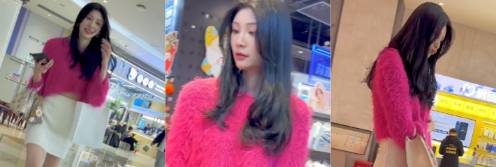 抄底大神KFC神作 极品 宋雨琦 脸模特白色连衣裙甜美摆拍 半透明白内裤走光诱惑