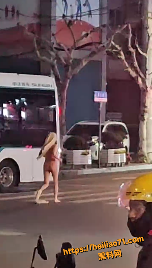 上海街头裸奔美女3