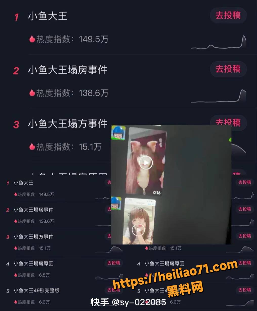 快手小鱼大王49秒视频4