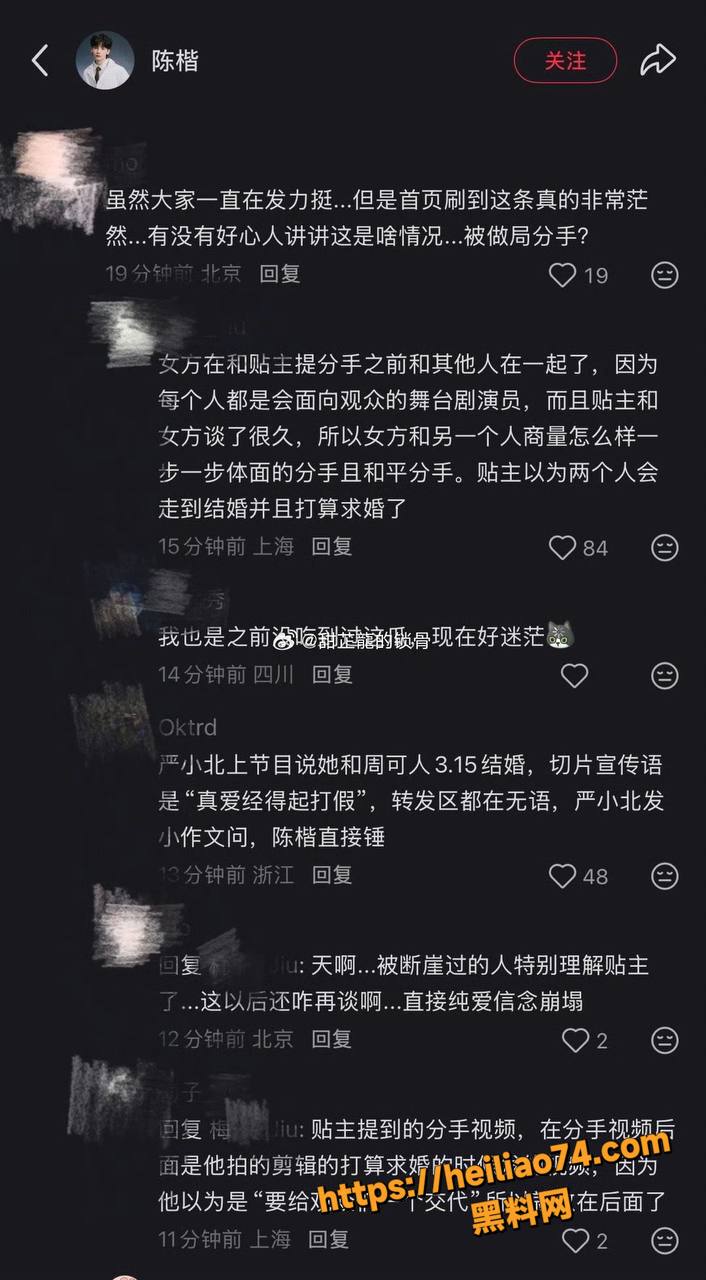 陈楷微博发文控诉严小北27