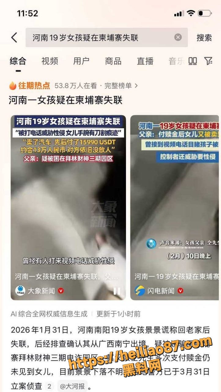 景景柬埔寨失联事件2