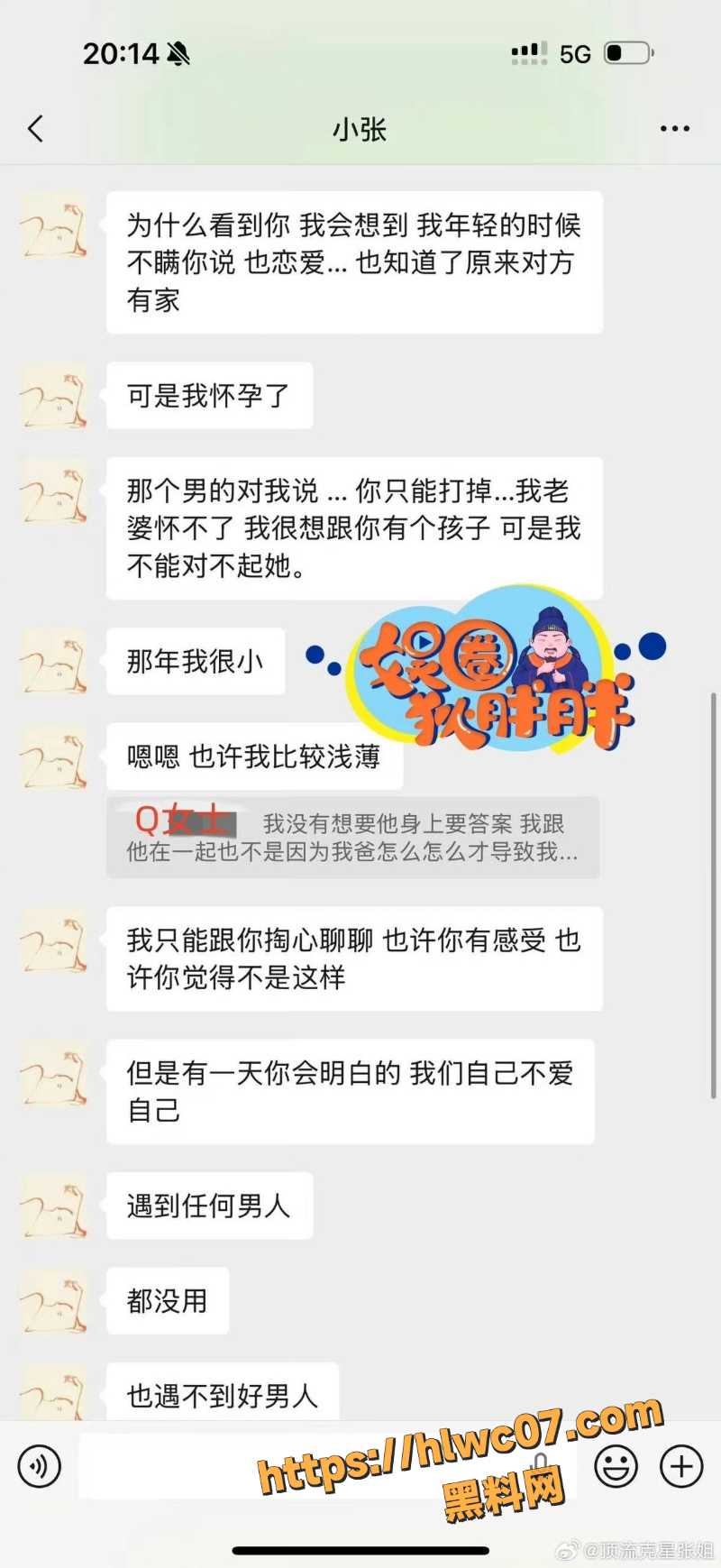 张婉婷自曝黑历史2