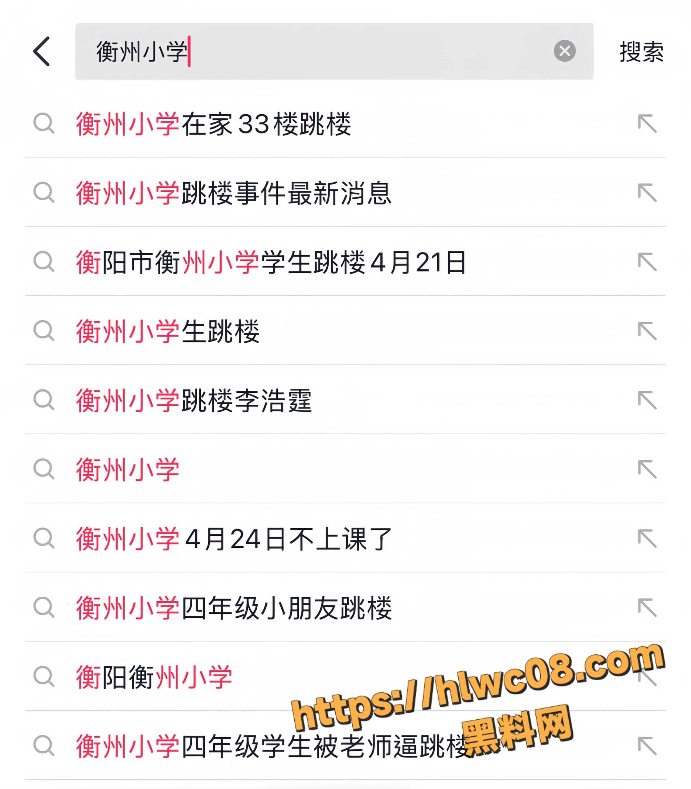 河北衡州小学跳楼事件1