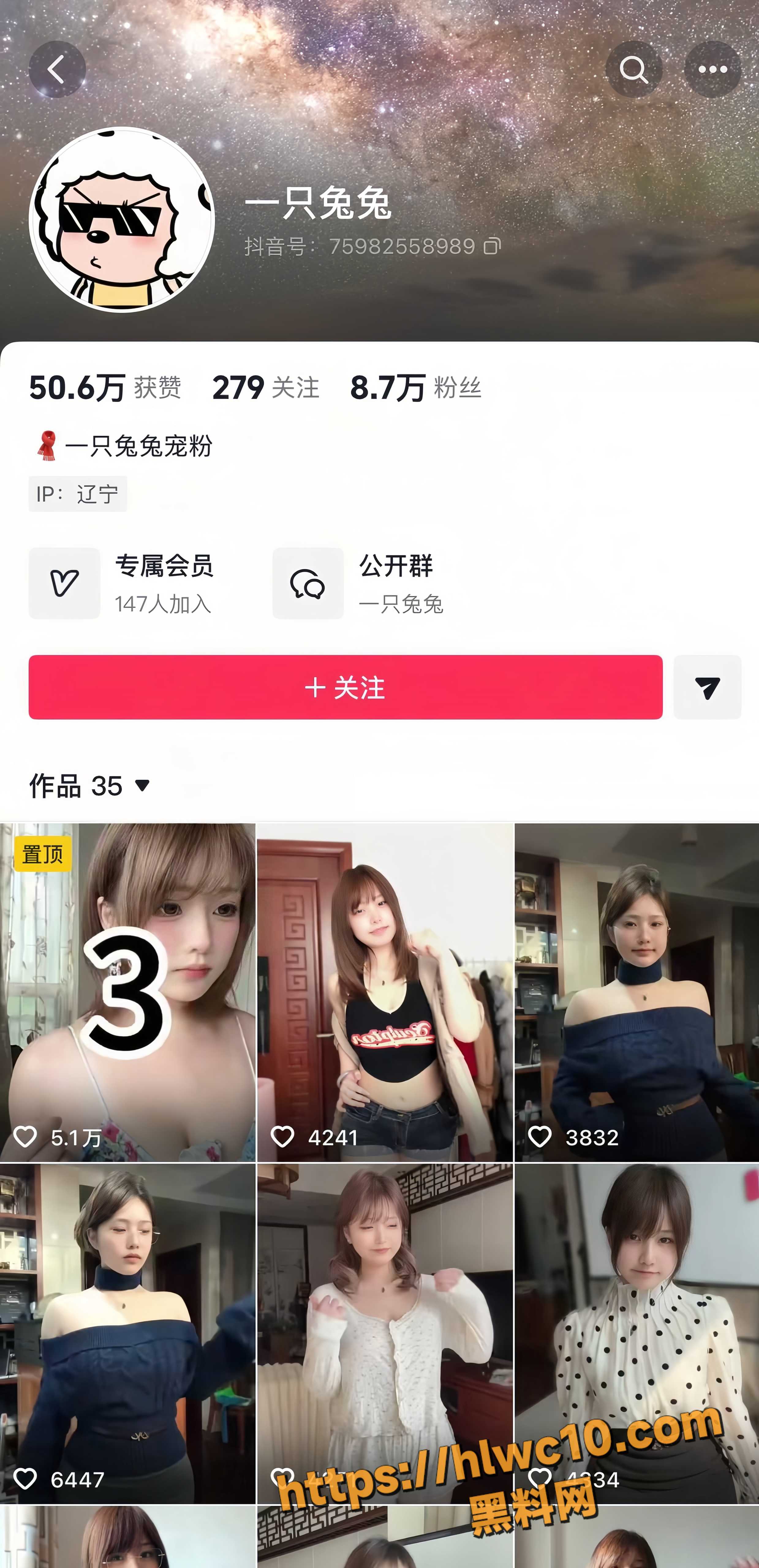 抖音网红一只兔兔1