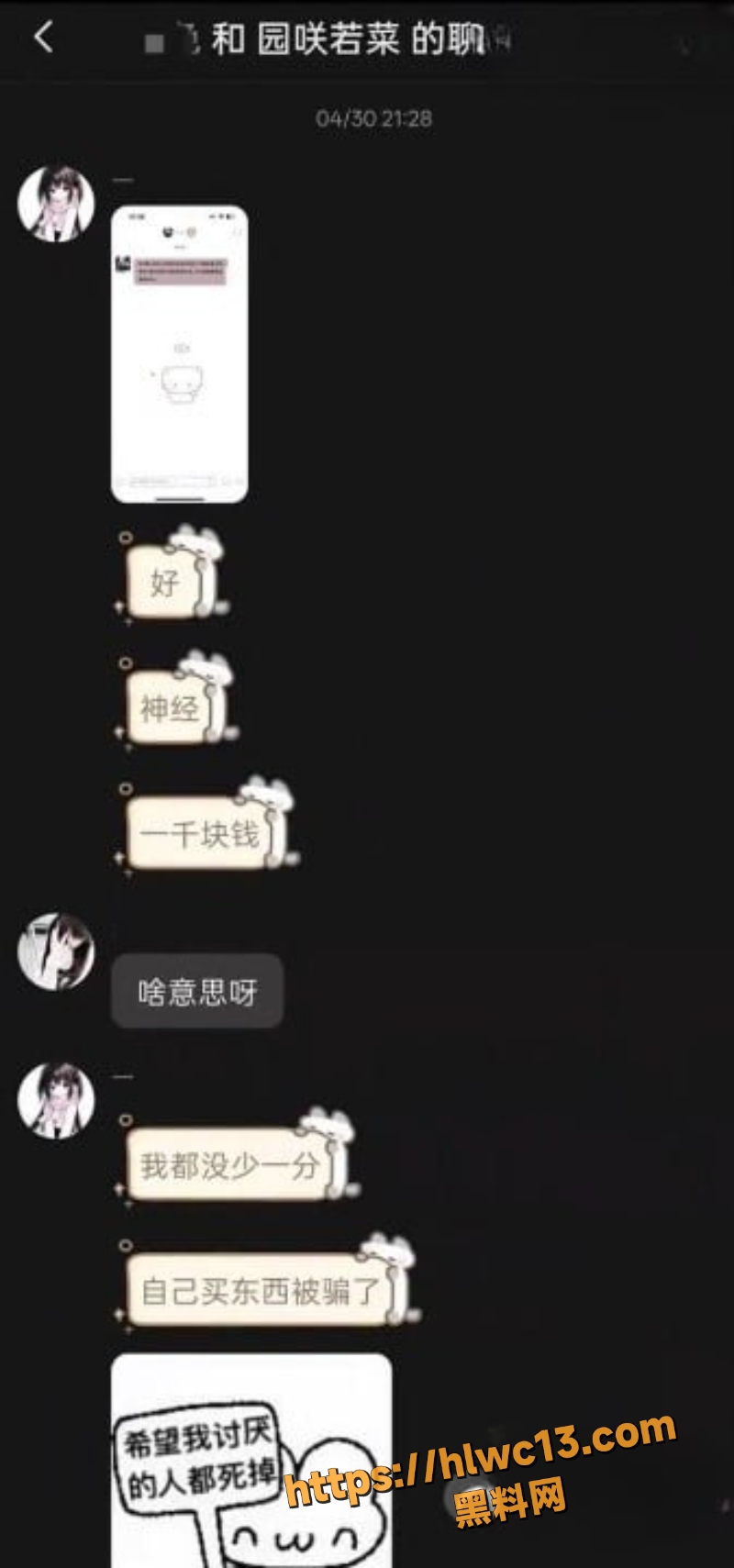 园咲若菜聊天记录曝光14