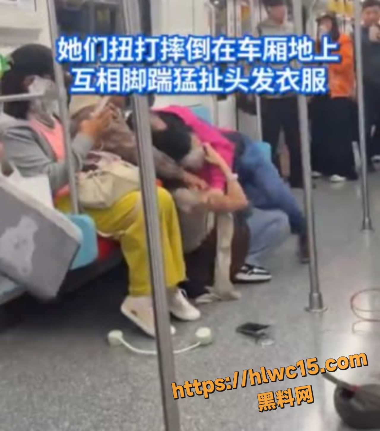 上海地铁两女子抢座扭打事件