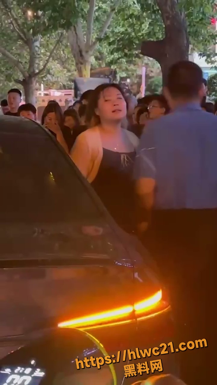 原配捉奸小三被堵车内2