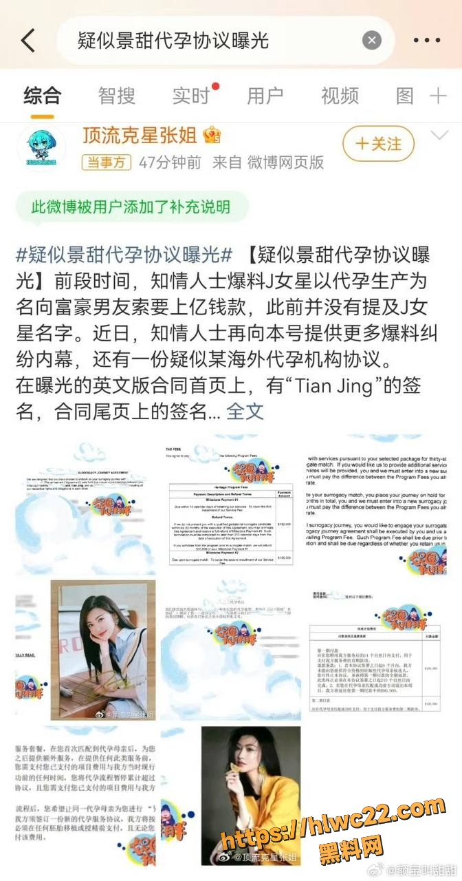 景甜代孕事件后续10