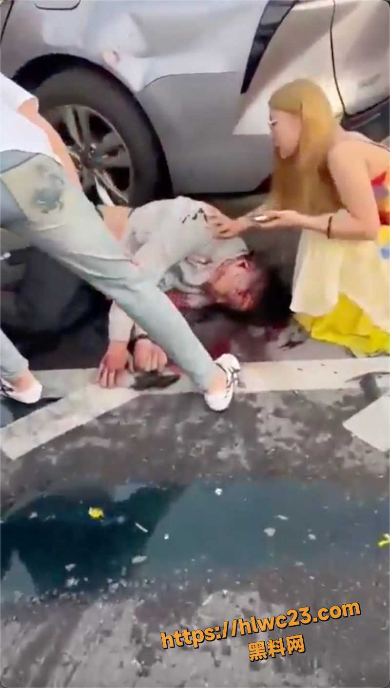 西安62岁女司机特斯拉冲人群事件2