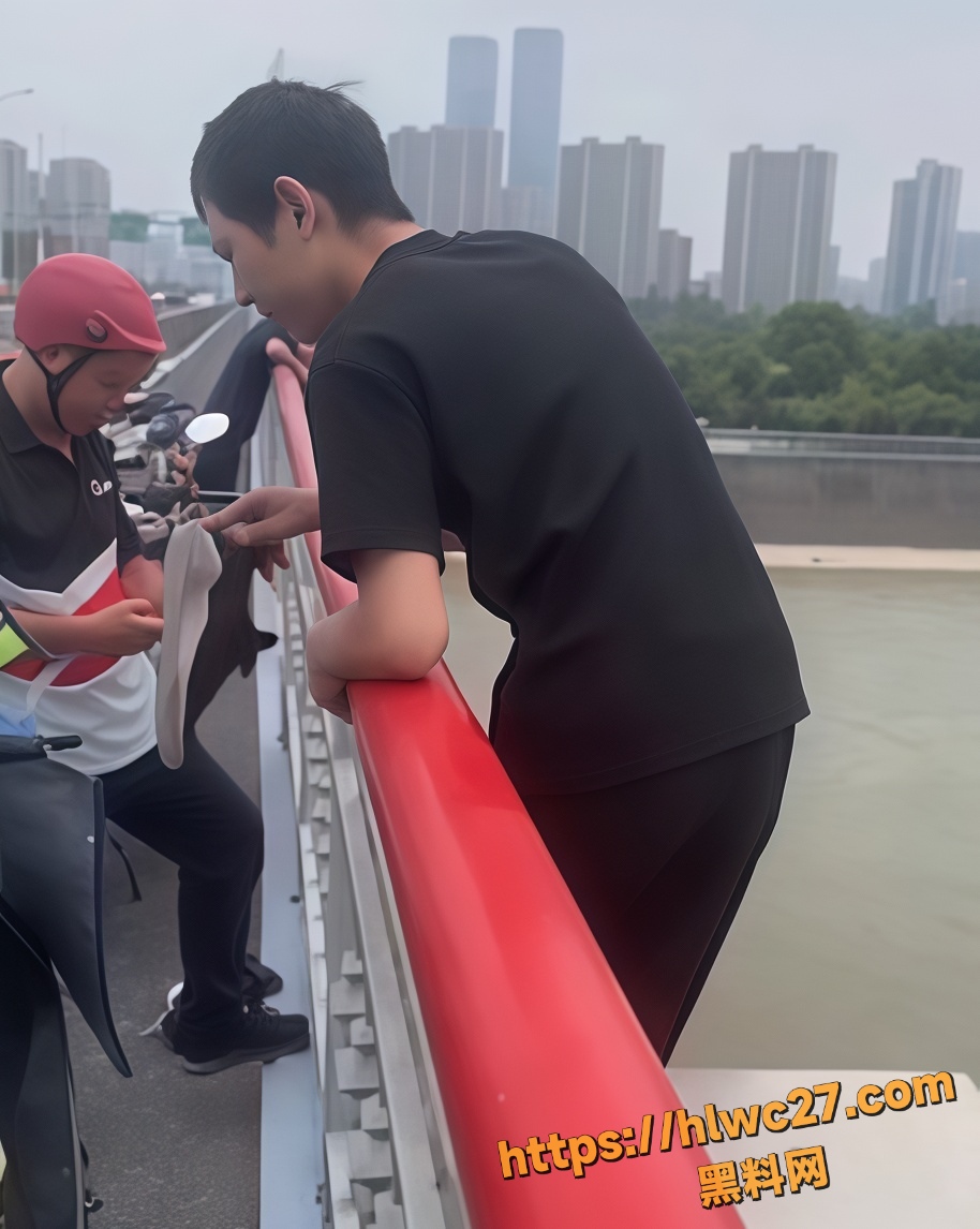 浙江外卖小哥跳桥救人事件1