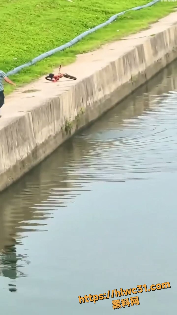 钓鱼佬30秒救落水小孩视频1