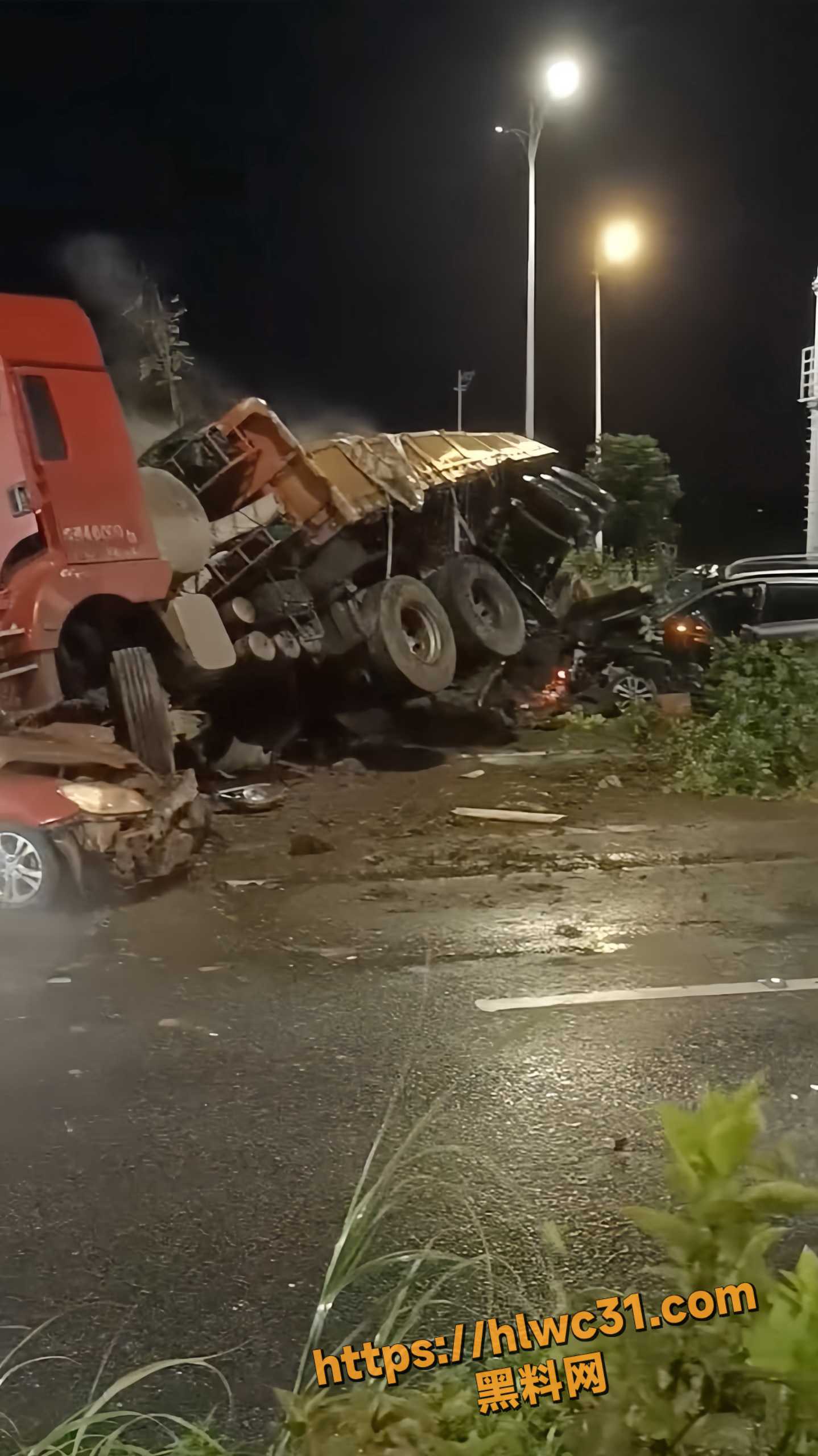 桂丹路车祸现场视频5