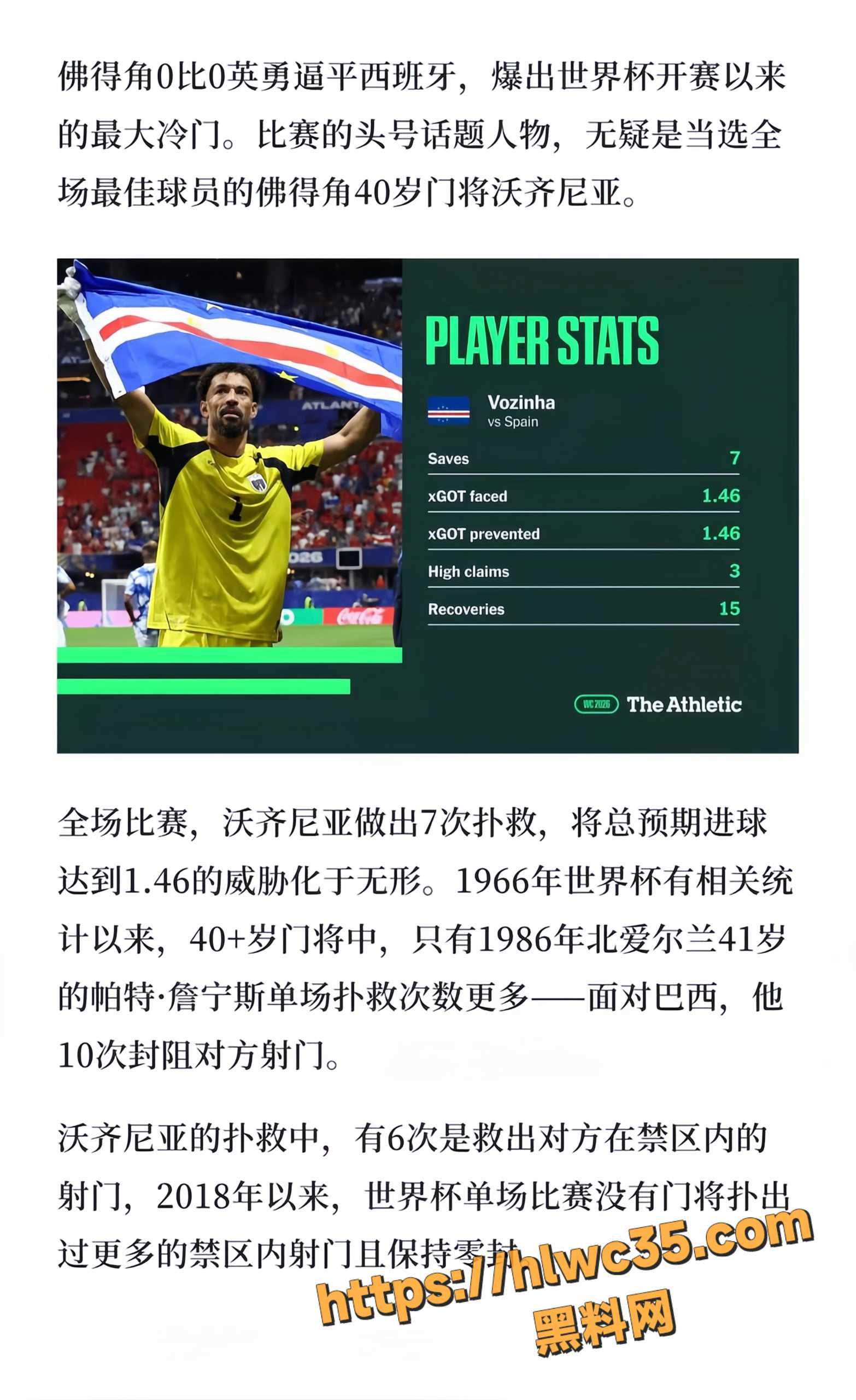 佛得角门将沃西尼亚10