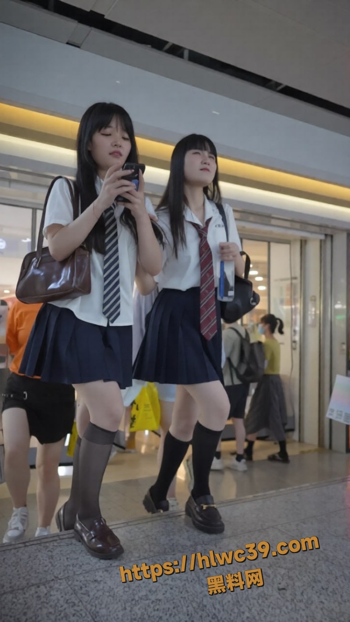 抄底JK美女