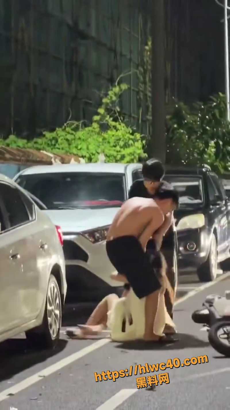 情侣当街暴力冲突5