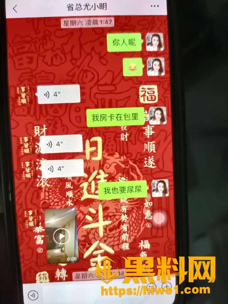 黄梦茹与尤总偷情聊天记录5