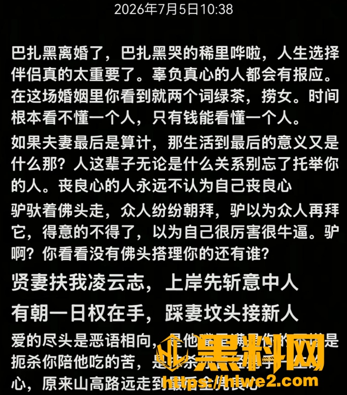 巴扎黑380万彩礼 2