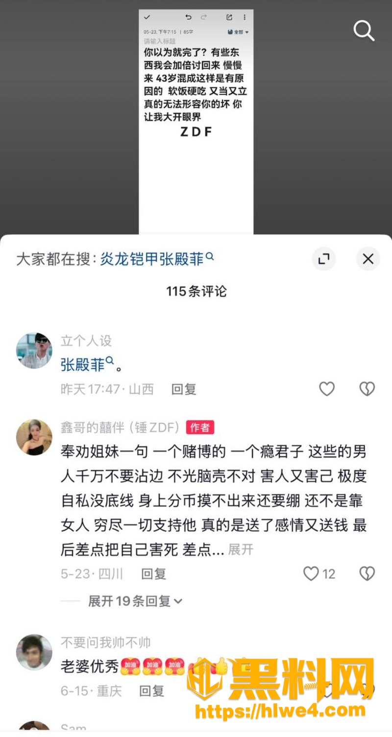 张殿菲出轨事件1