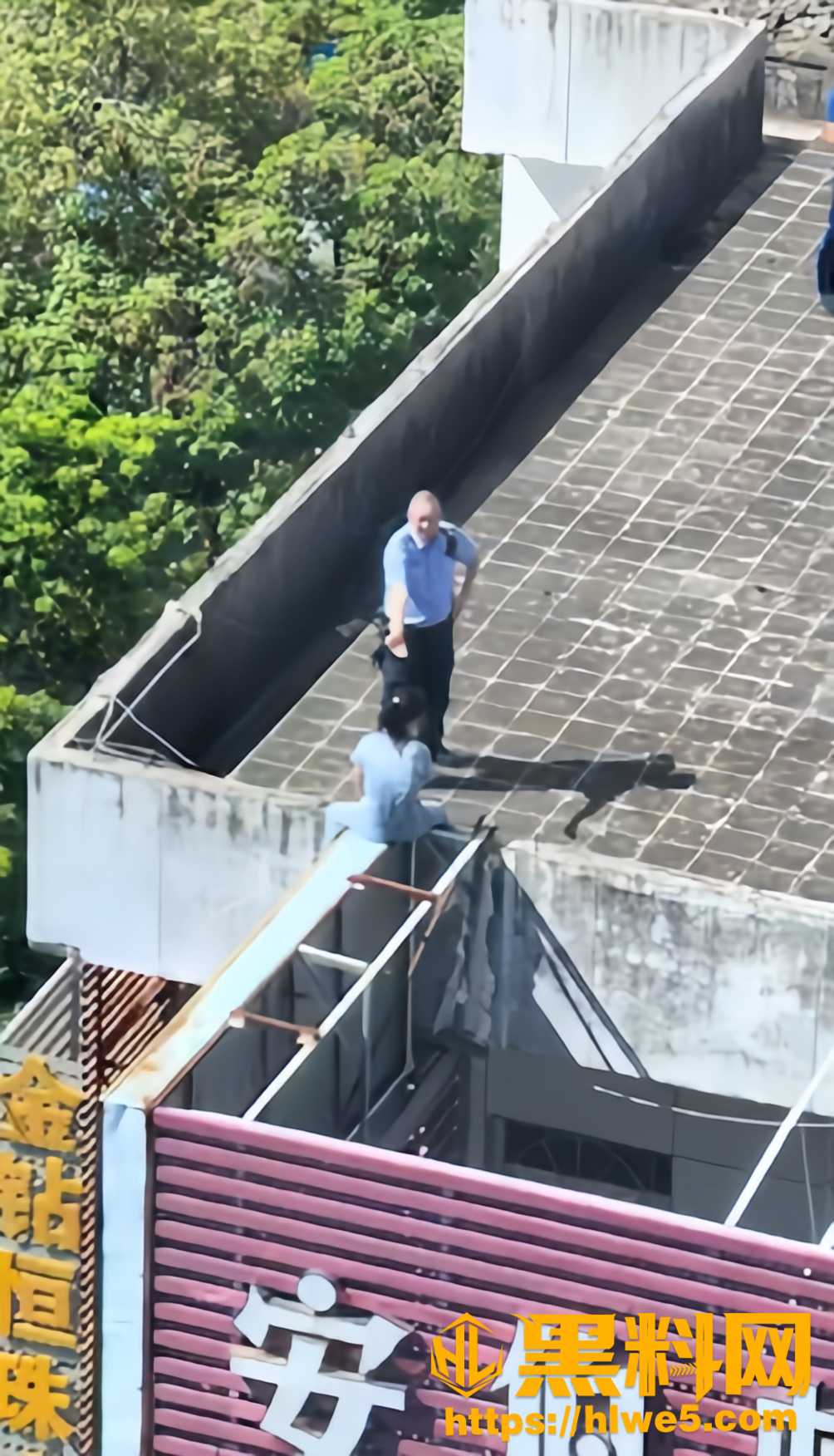 乐清跳楼救援视频1
