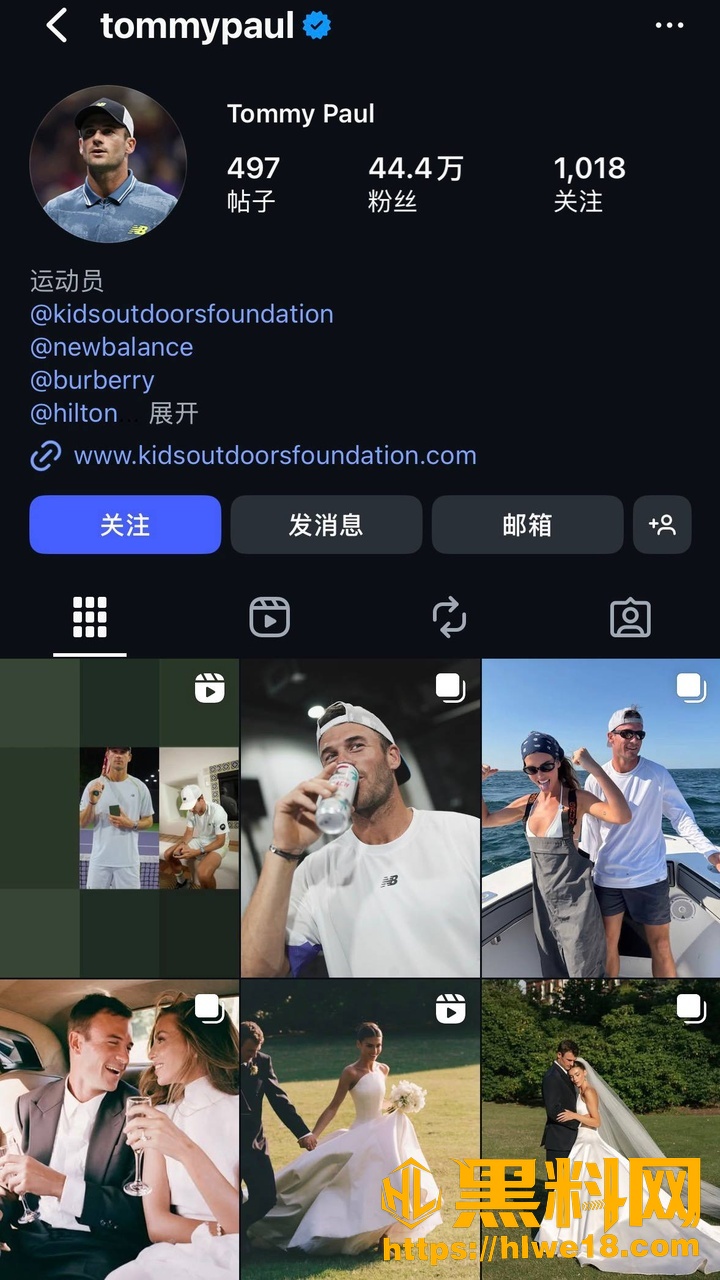 佩吉洛伦泽被汤米保罗娶进门