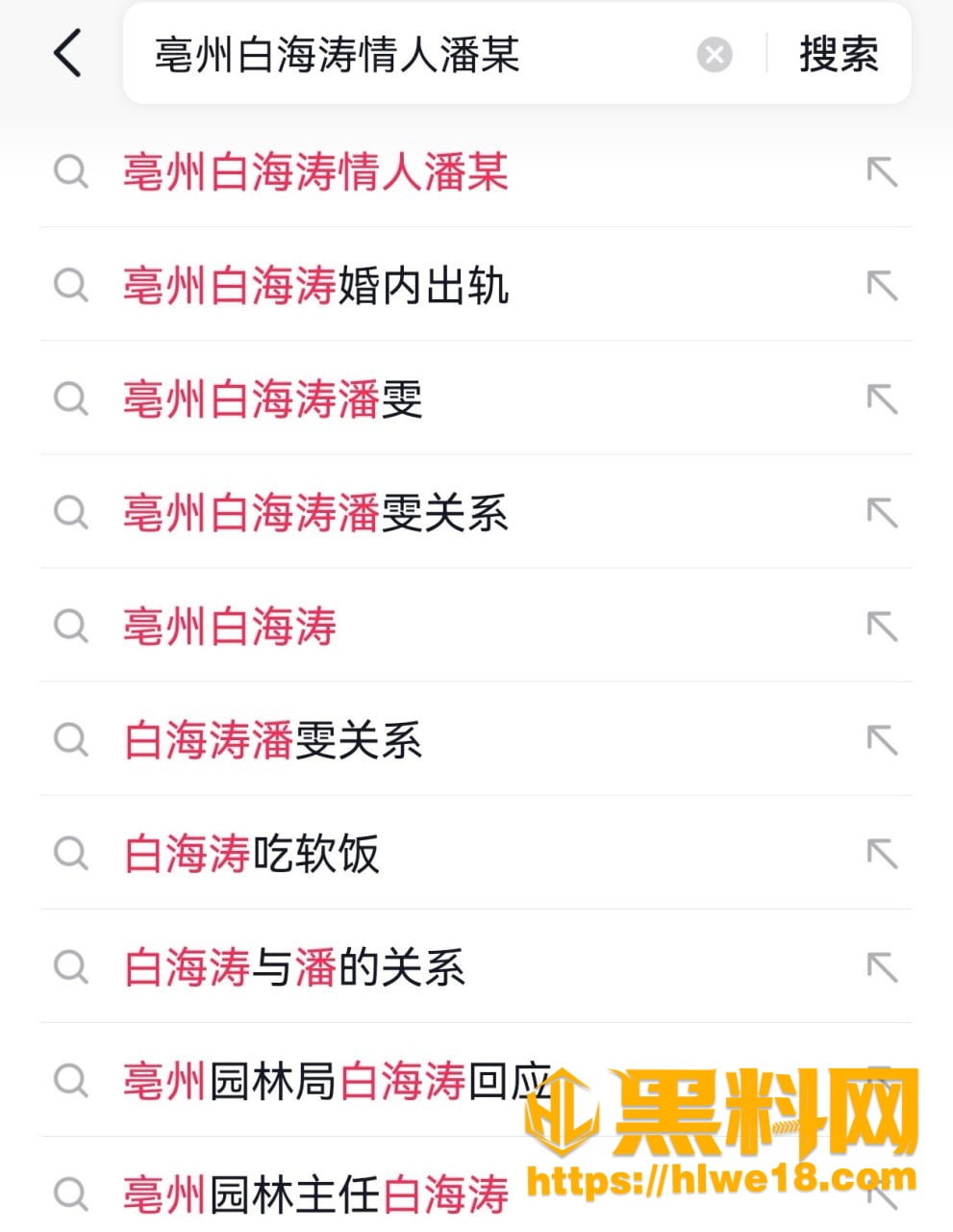 白海涛婚内出轨