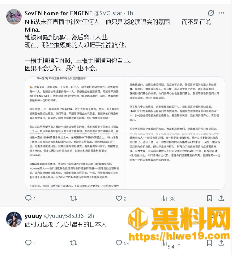ENHYPEN男团粉丝Mina自杀 4